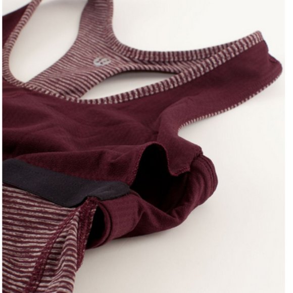Lululemon Turbo Tank Tonka Stripe Bordeaux Drama - Picture 5 of 16
